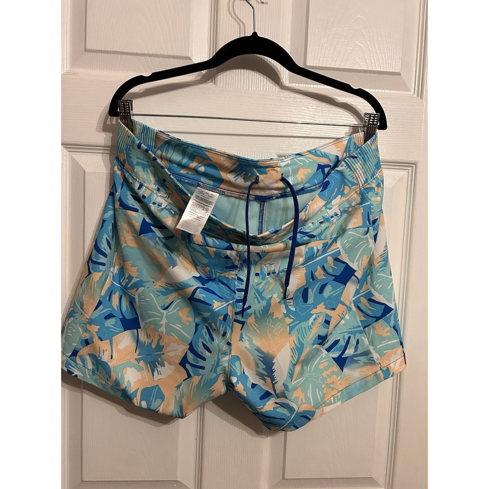Columbia PFG Tidal II Shorts Womens XL Omni Fishing Tropical Boating UPF 50 Blue - Picture 4 of 7